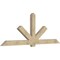 Ekena Millwork Kennewick Rough Sawn Timber Gable Bracket, Douglas Fir, 108"W x 40"H x 4"D x 6"F, 9/12 Pitch GBW108X40X0406KEN00RDF - alternate 3